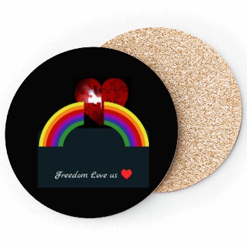 Discover Freedom Love Us Pride Month Coasters