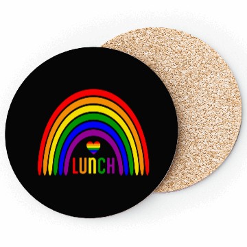 Discover LGBTQ Rainbow Lunch - Colorful Pride Coasters