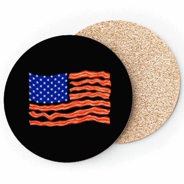 Discover Bacon Lover, Meat Lover, BBQ, USA Flag Coasters