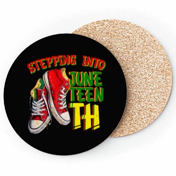 Discover Stepping into Juneteenth Freedom Black History Coasters