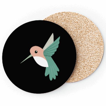 Discover Hummingbird with green beak Coasters