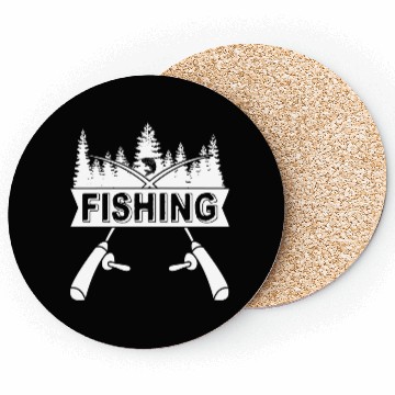 Discover Fishing Fisherman Anlger Fish Coasters