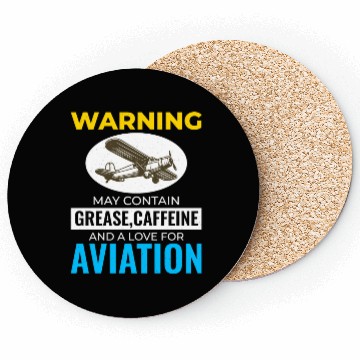 Discover Aircraft Mechanic Aviation Technician Coffee Funny Coasters