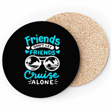 Discover Friends Cruise Trip Coasters