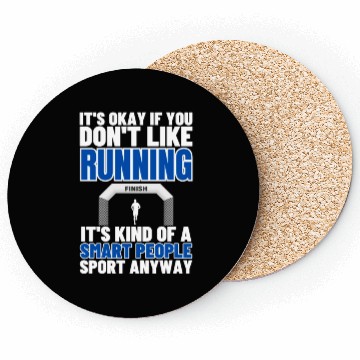 Discover Running Is For Smart People Funny Marathon Coasters