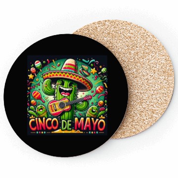 Discover Cinco de Mayo Cactus Coasters