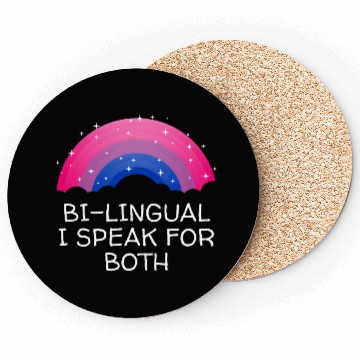 Discover Bilingual I Speak for Both Bisexual Pride Month Bi Coasters