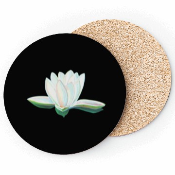Discover White Lotus Illustration Coasters