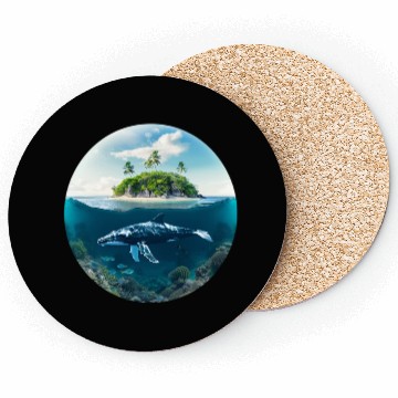 Discover earth globe with whale in Underwater Coasters