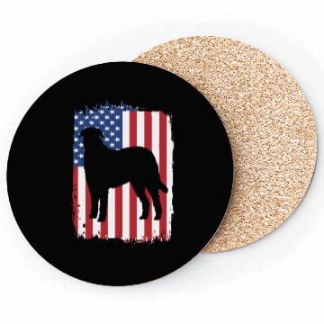 Discover American Flag Patriotic Irish Wolfhound Dog Coasters