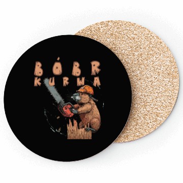 Discover Beaver Lumberjack Chainsaw Coasters