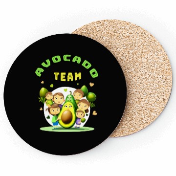 Discover Avocado team Coasters