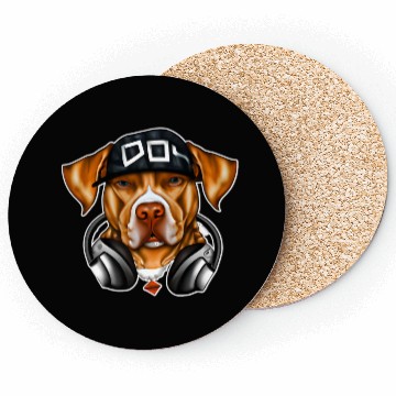 Discover Pitbull Clothing Hipster Graphic Premium Coasters