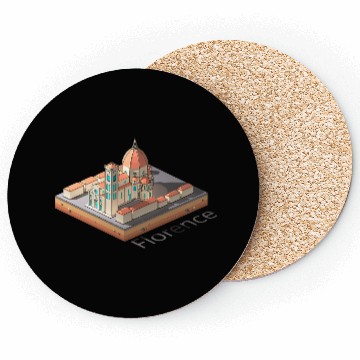 Discover Geometric low poly Florence Cathedral Coasters