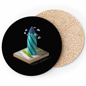 Discover Geometric low poly The Gherkin Coasters
