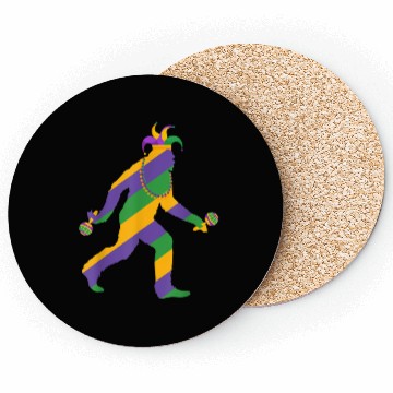 Discover mardi gras bigfoot sasquatch men Coasters