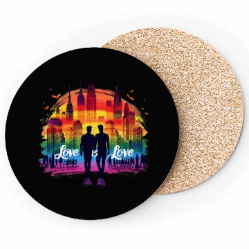 Discover Love is Love: Celebrate Pride and Diversity Coasters