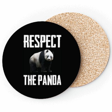 Discover Respect The Panda Photo Animal Lover Cute Panda Coasters