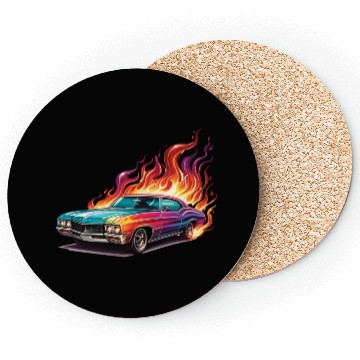 Discover Retro American Racing Muscle Car Coasters