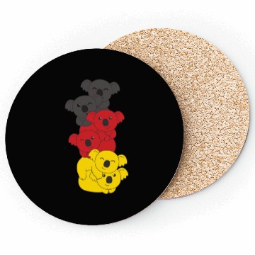 Discover German Flag Koala German Germany Coasters