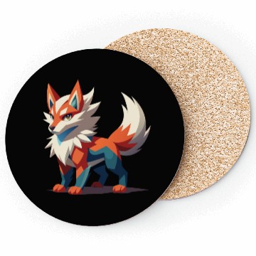 Discover Fierce Fantasy Wolf Coasters