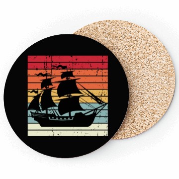 Discover Pirate ship sunset Coasters