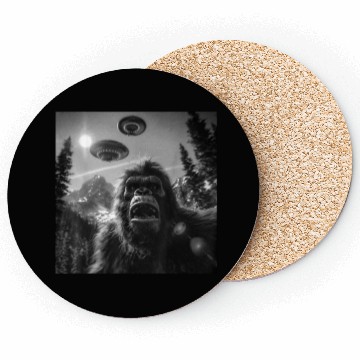 Discover Graphic Bigfoot Sasquatch Selfie Coasters