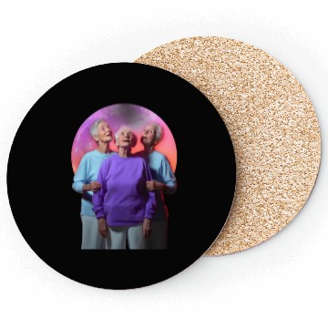 Discover Granny Howling Moon Ladies Coasters