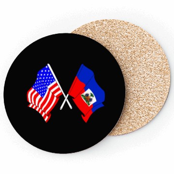 Discover USA flag USA, Haiti flag Coasters