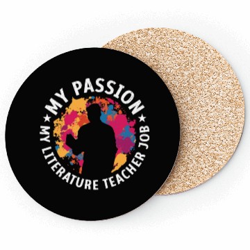 Discover Literature Teacher My Passion My Bookish Educator Coasters