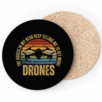 Discover Quadcopter Get More Drones Funny Drone Pilot Coasters