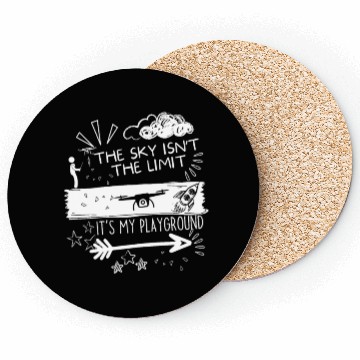 Discover Quadcopter Sky Is Not The Limit Funny Drone Pilot Coasters