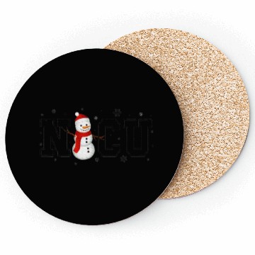 Discover NICU Christmas Snowman Nurse Coasters