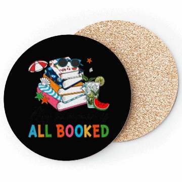 Discover My Summer Is All Booked Reading Coasters