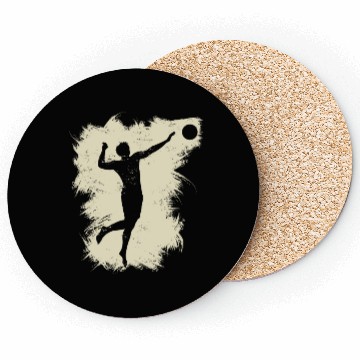 Discover Volleyball Beach Grunge Vintage Coasters
