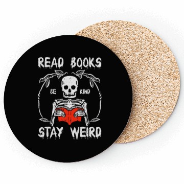 Discover Skeleton Stay Weird Read Coasters