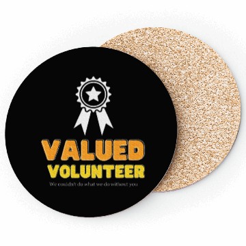 Discover Volunteer Appreciation Ribbon Coasters