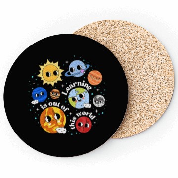 Discover Solar System Learning Science Teacher Coasters