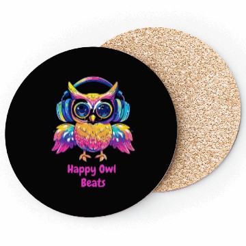 Discover Happy Owl Beats Coasters