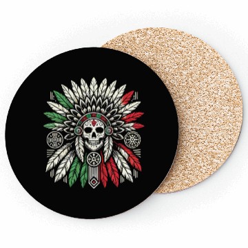 Discover Aztec Warrior Indigenous Mexican Aztec Jaguar Coasters