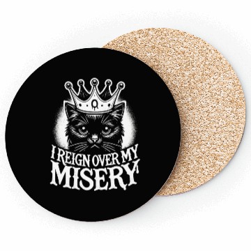 Discover Gothic Emo Cat Design For Cat Lovers And Coasters