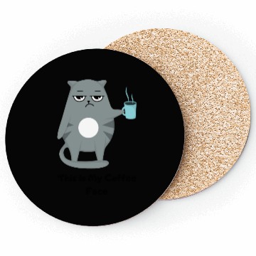 Discover This is my coffee face Coasters