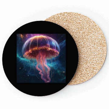 Discover Cosmic Jellyfish Dance Coasters