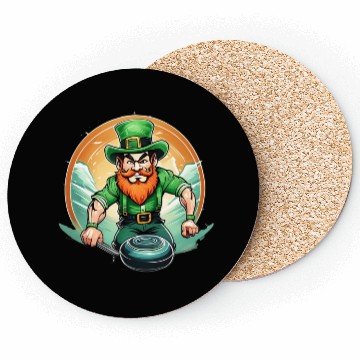 Discover St. Patrick's Day Shamrock St Paddy's Day Curling Coasters