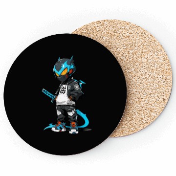 Discover Chibi Dragon Ninja Character Coasters