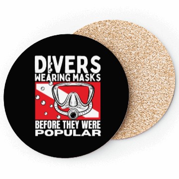 Discover Scuba Diving Mask Pun Funny Scuba Diver Coasters