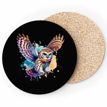 Discover Barking Owl in Flight Coasters