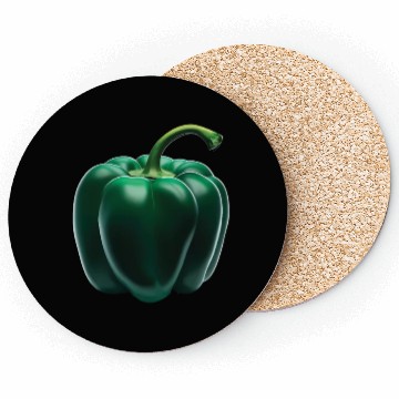Discover Green Bell Pepper Coasters