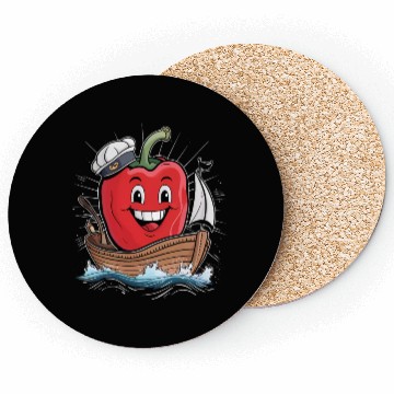 Discover Bell Pepper Sailing Coasters