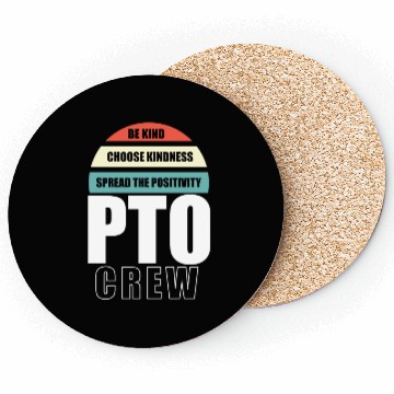 Discover PTO Crew School Volunteer Parent Teacher Coasters